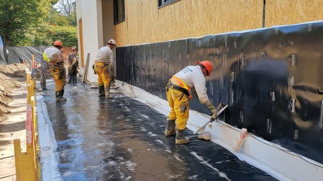 Wall Waterproofing example